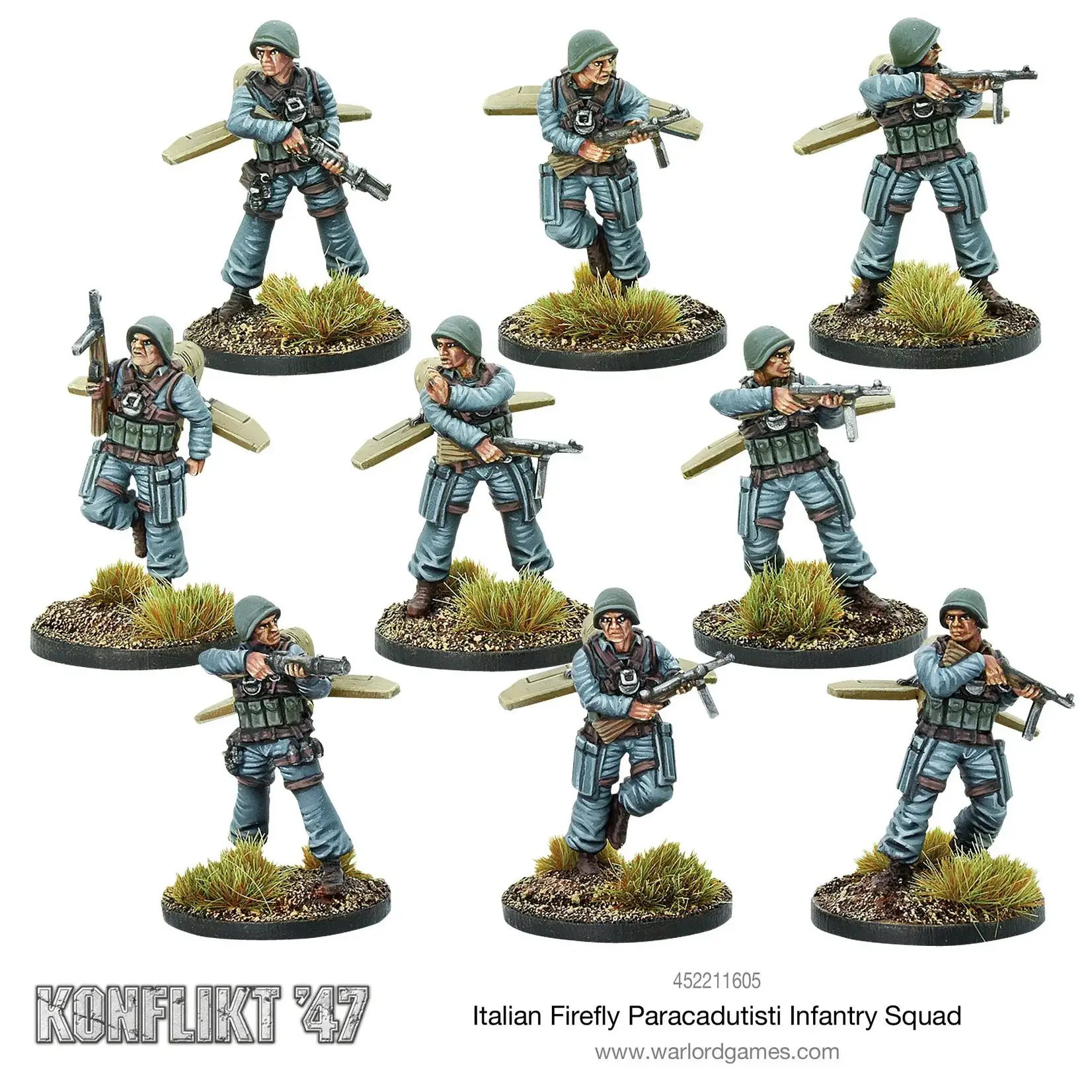 Warlord Konflikt 47: Italian Firefly Paracadutisti Infantry Squad