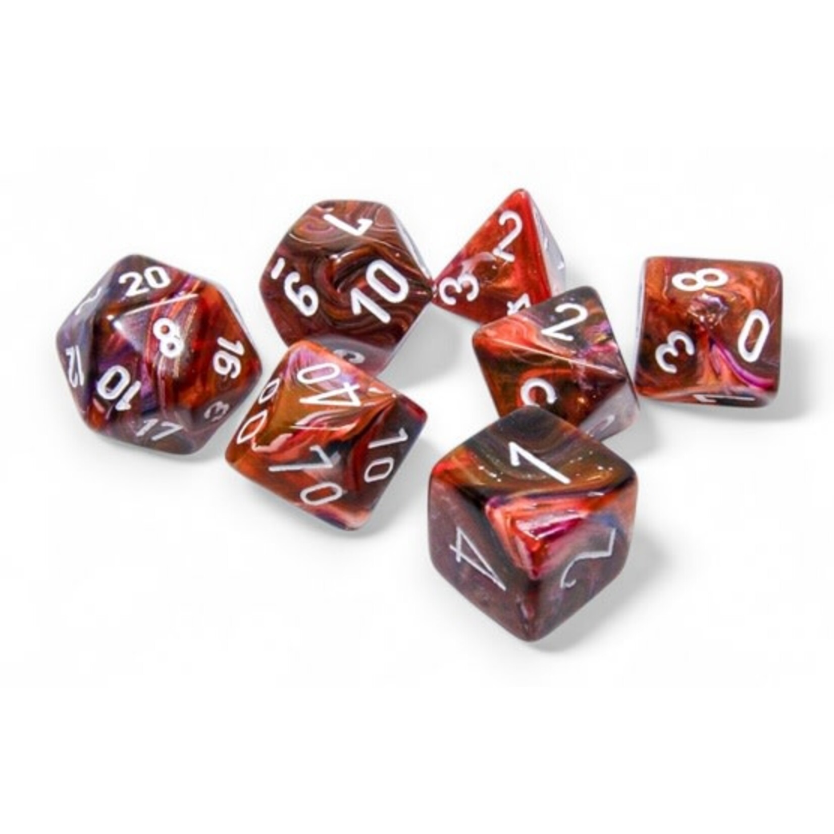 Chessex Festive: Polyhedral Symphony/white 7-Die Set