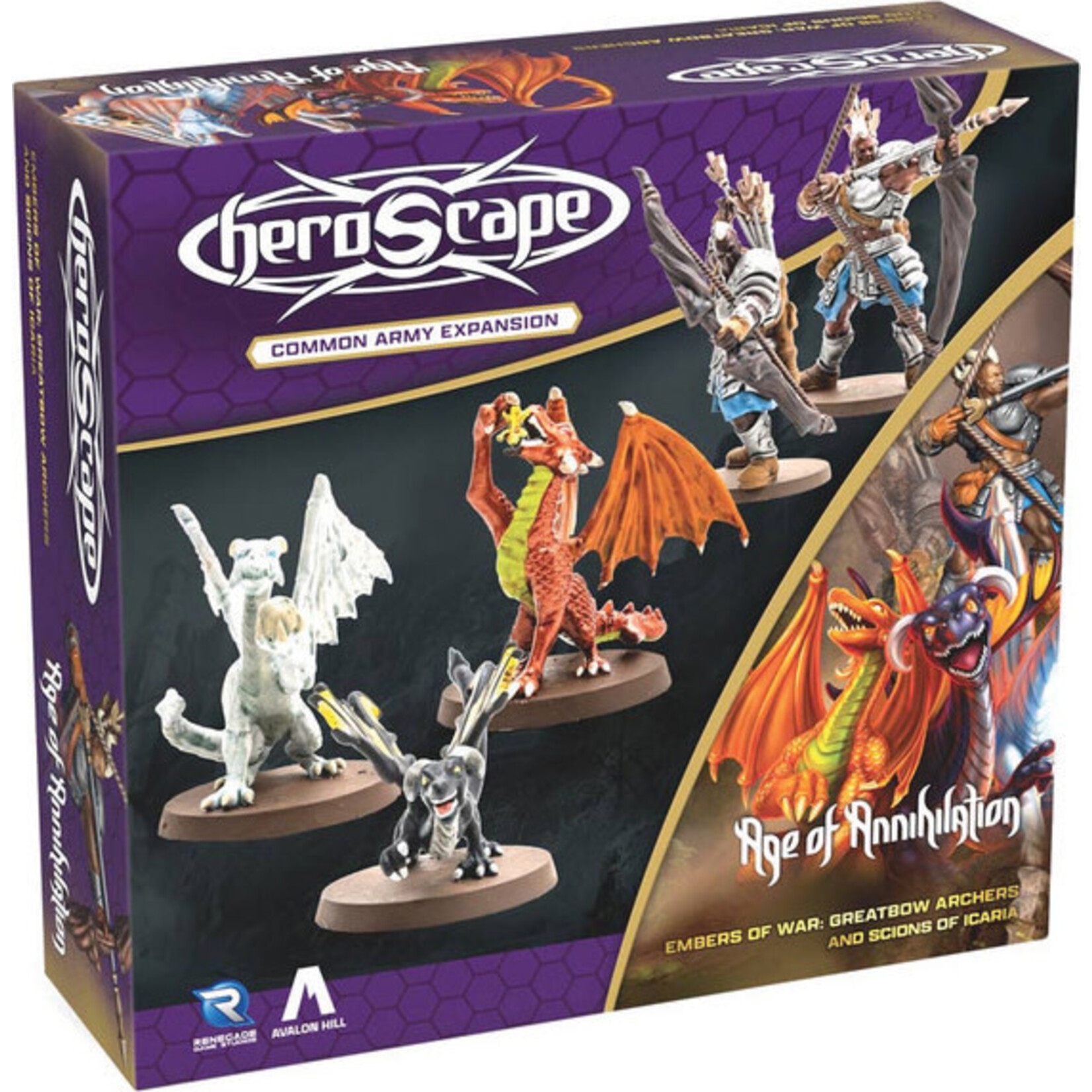 Renegade Game Studios Heroscape: Greatbow Archers and Scions of Icaria Army Expansion