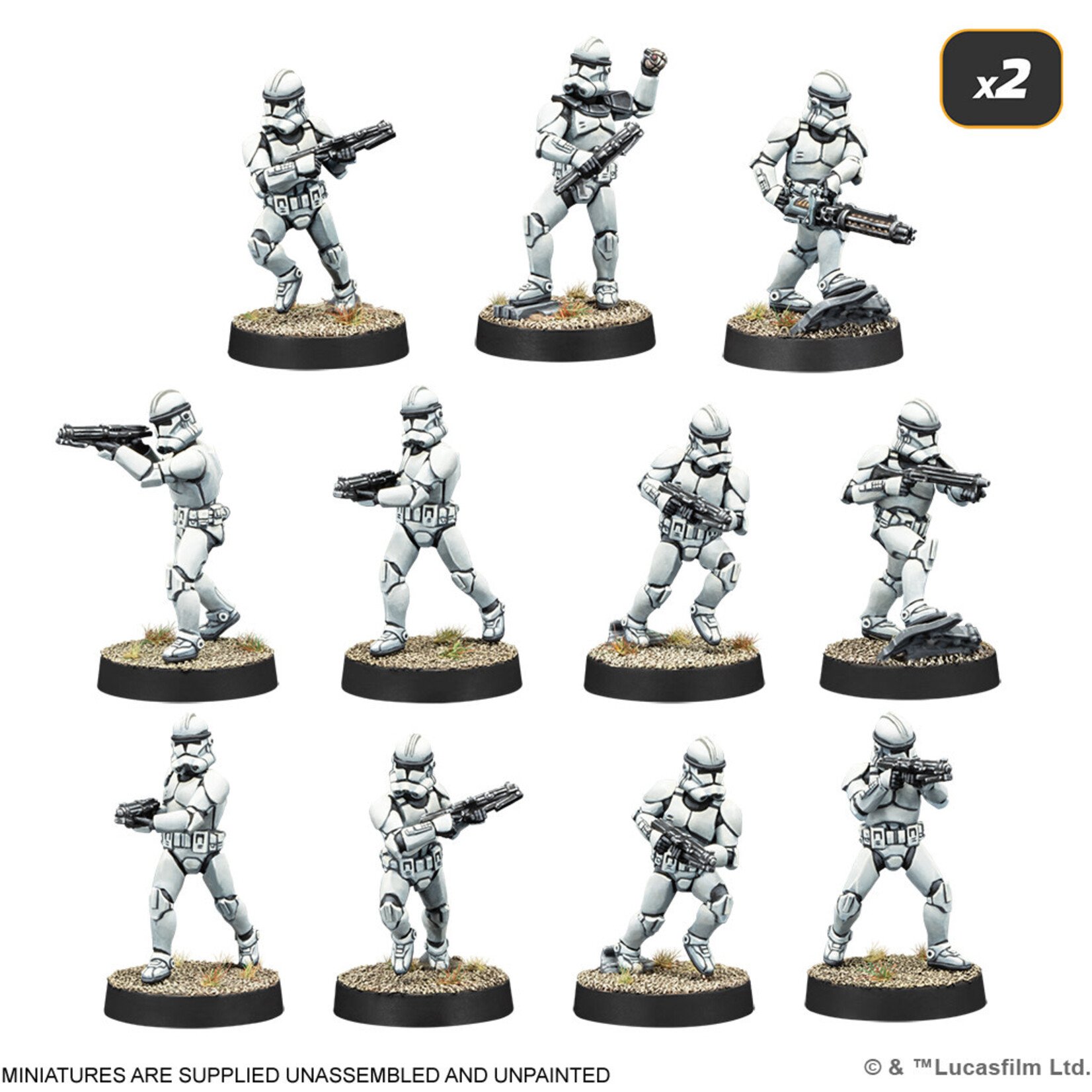 Atomic Mass Games Star Wars Legion Galactic Republic Starter Set