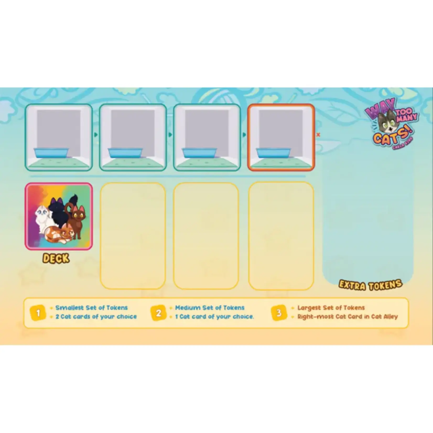 Weird Giraffe Games Way Too Many Cats Playmat