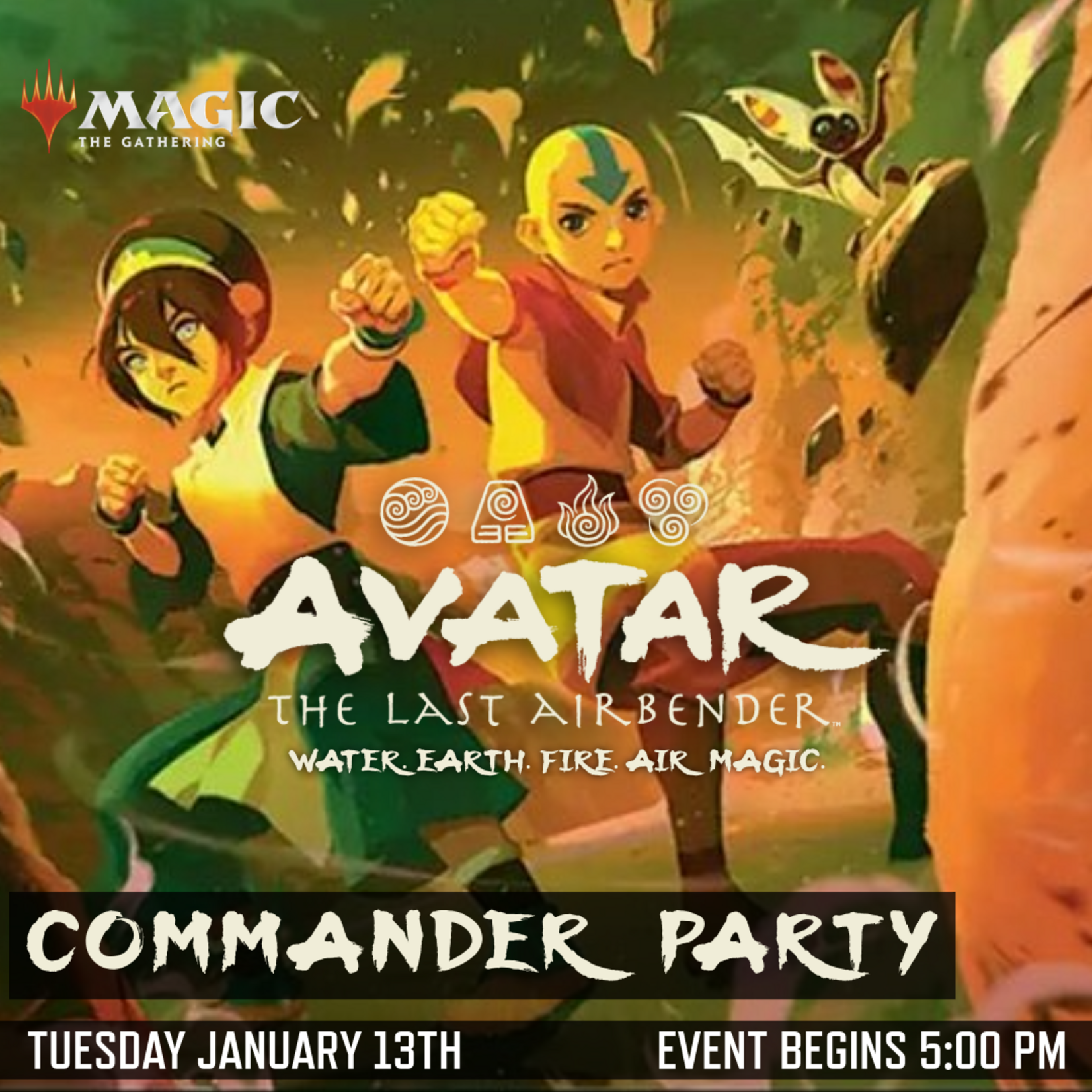 WOTC MTG MTG Avatar The Last Airbender Commander Party