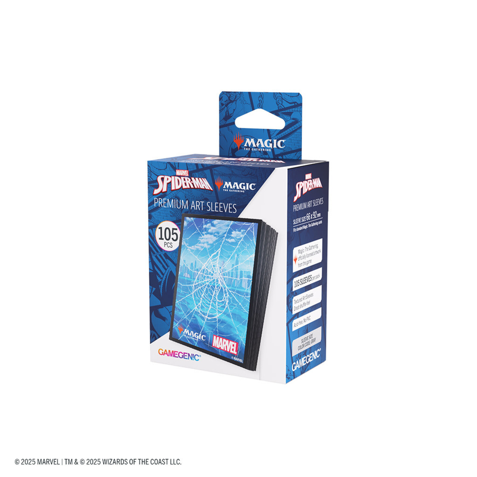 GAMEGEN!C MTG Marvel's Spider-Man Premium Art Sleeves - Spider-Man Island