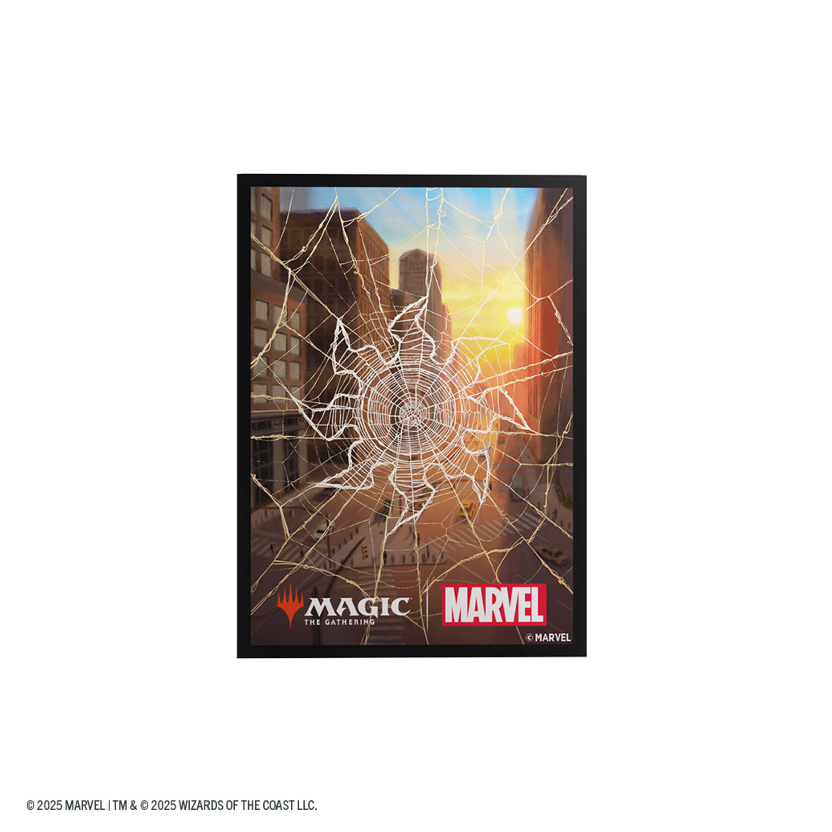 GAMEGEN!C MTG Marvel's Spider-Man Premium Art Sleeves - Spider-Man Plains