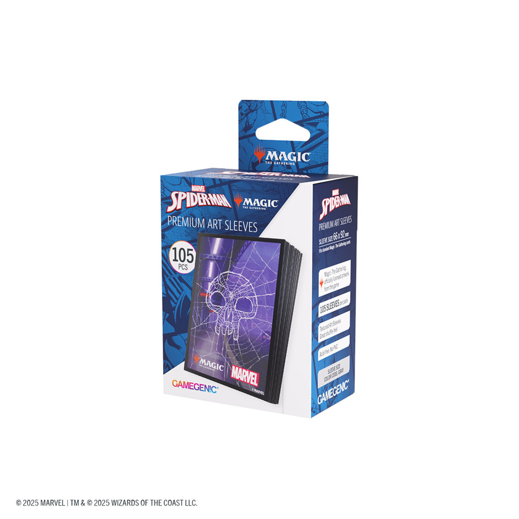 GAMEGEN!C MTG Marvel's Spider-Man Premium Art Sleeves - Spider-Man Swamp