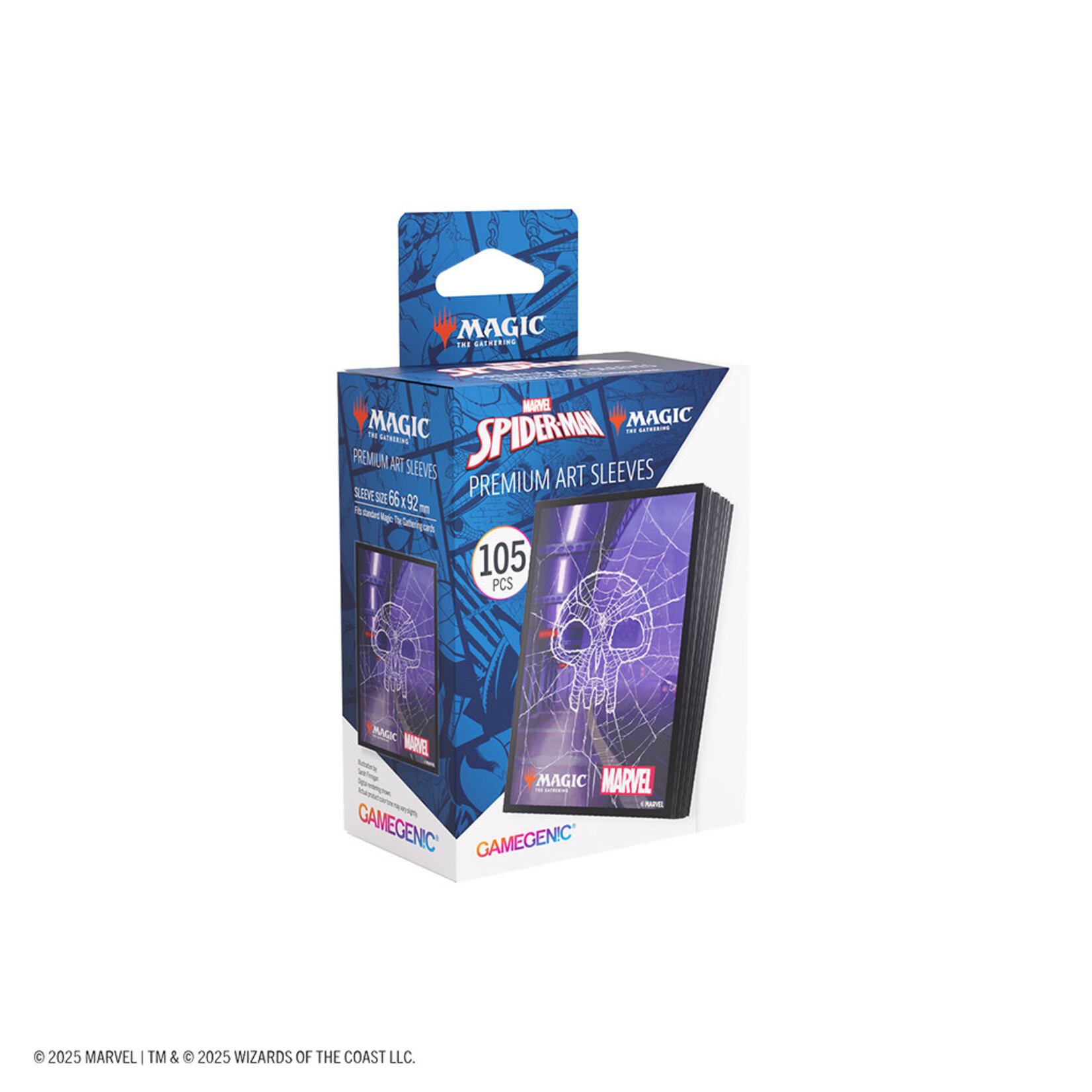 GAMEGEN!C MTG Marvel's Spider-Man Premium Art Sleeves - Spider-Man Swamp