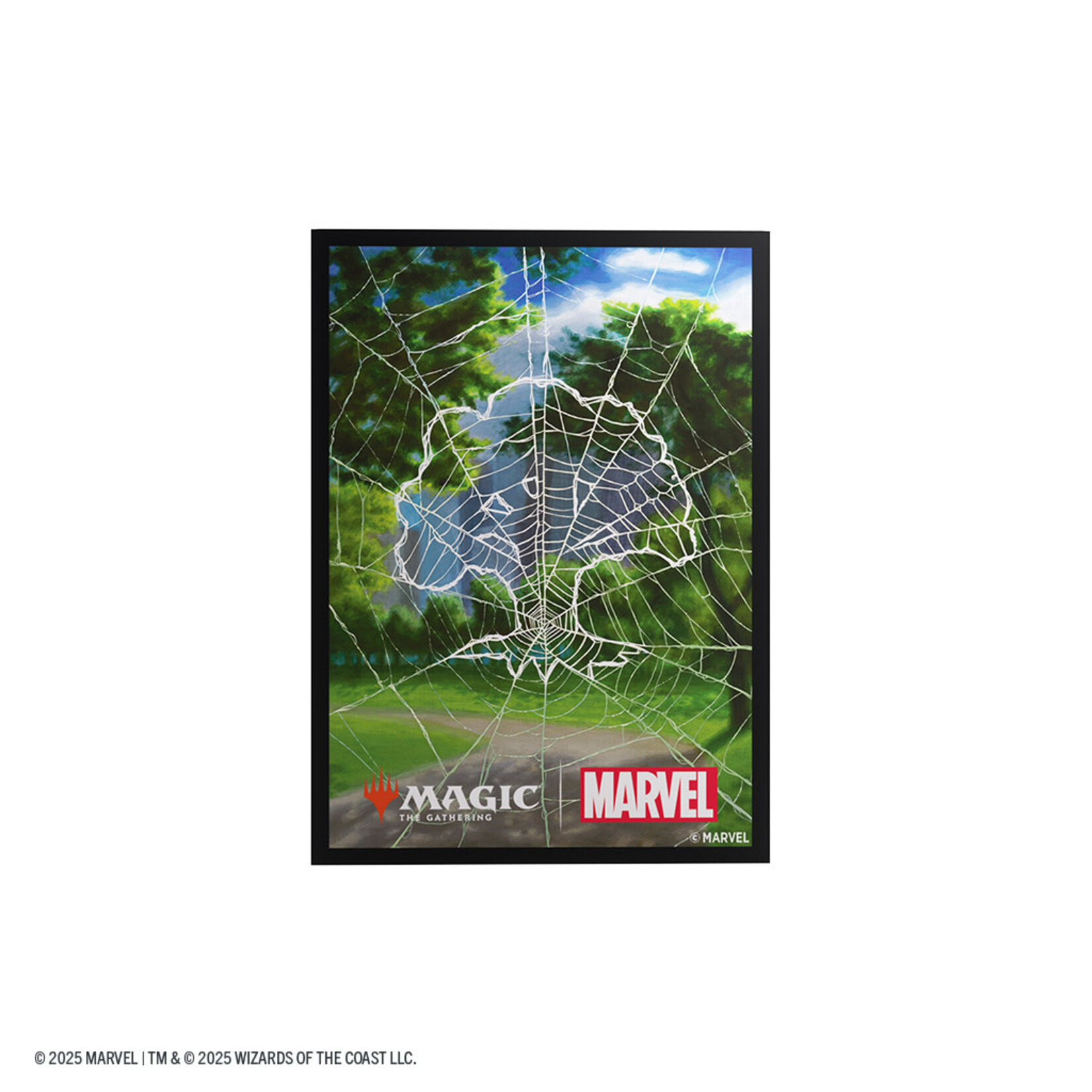GAMEGEN!C MTG Marvel's Spider-Man Premium Art Sleeves - Spider-Man Forest