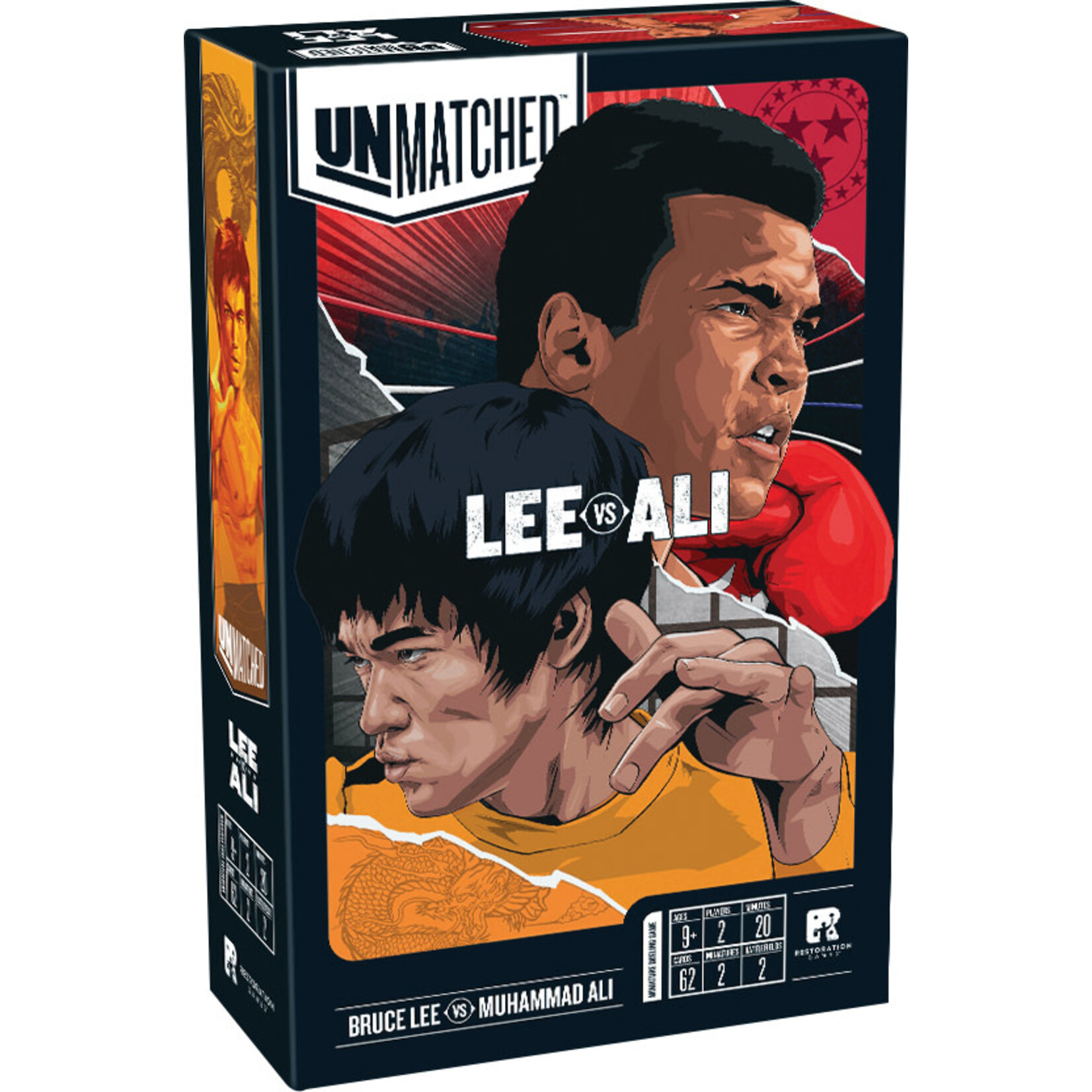 Restoration Games Unmatched: Muhammad Ali vs. Bruce Lee