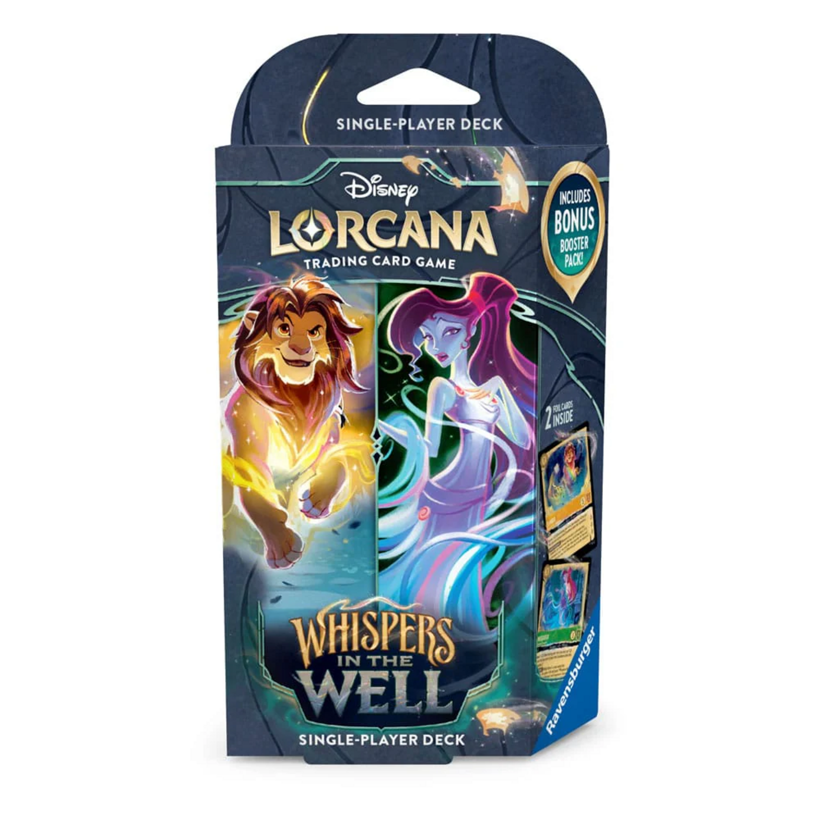 Ravensburger Disney Lorcana 10 Whispers in the Well Amber & Emerald Single Player Deck