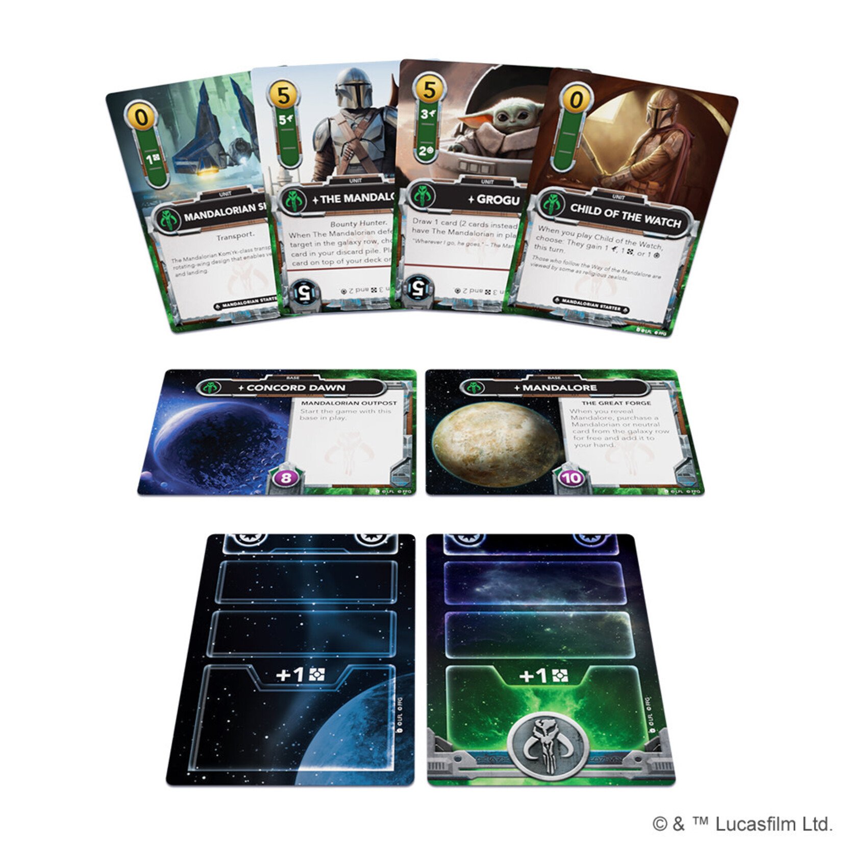 Fantasy Flight Games Star Wars: The Deckbuilding Game - Mandalorian Faction Pack
