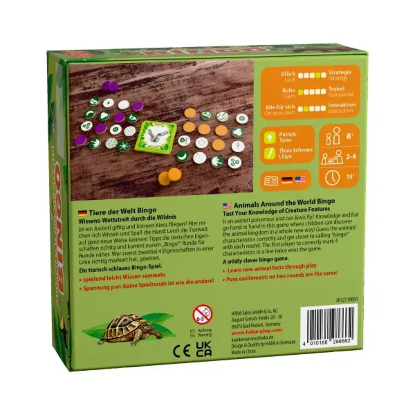 HABA USA Animals of the World Bingo