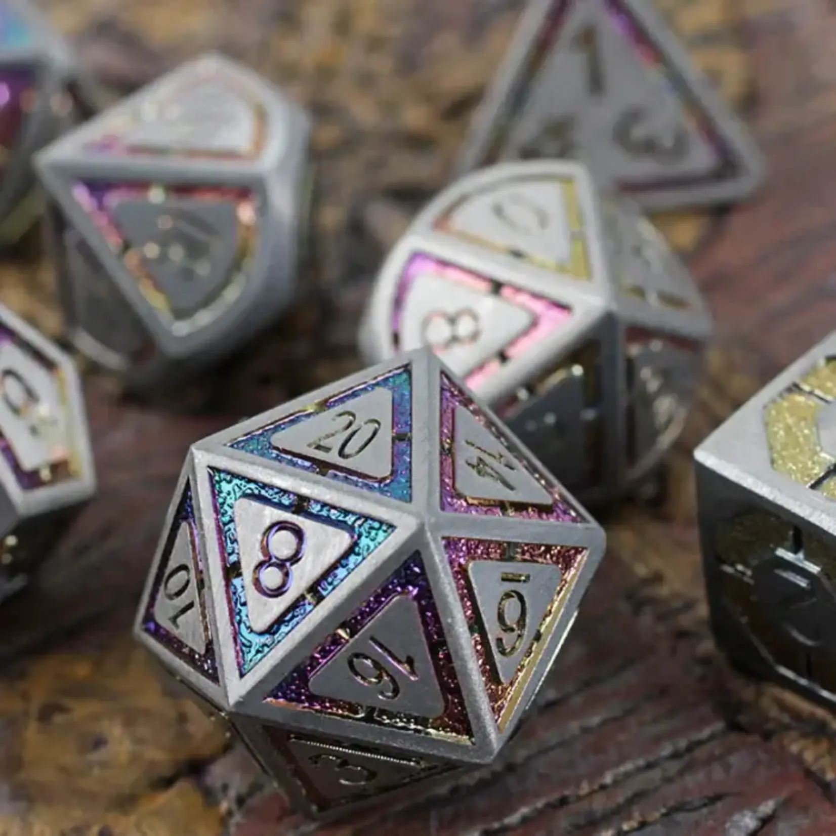 Forged Gaming Potent Portent 7-Piece Metal Dice Set