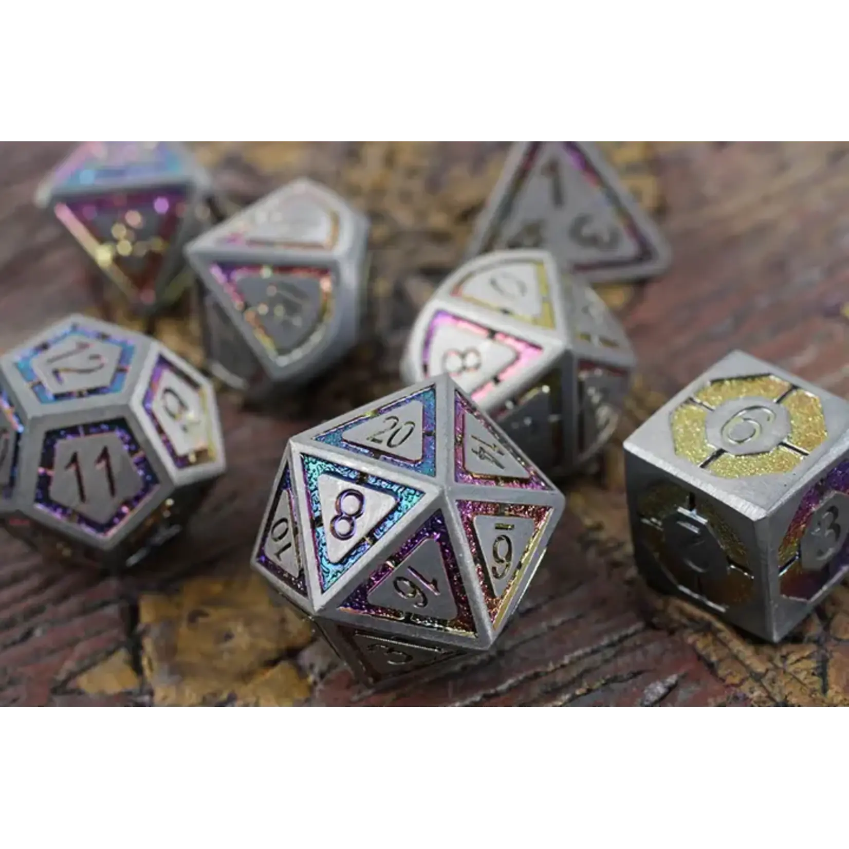 Forged Gaming Potent Portent 7-Piece Metal Dice Set