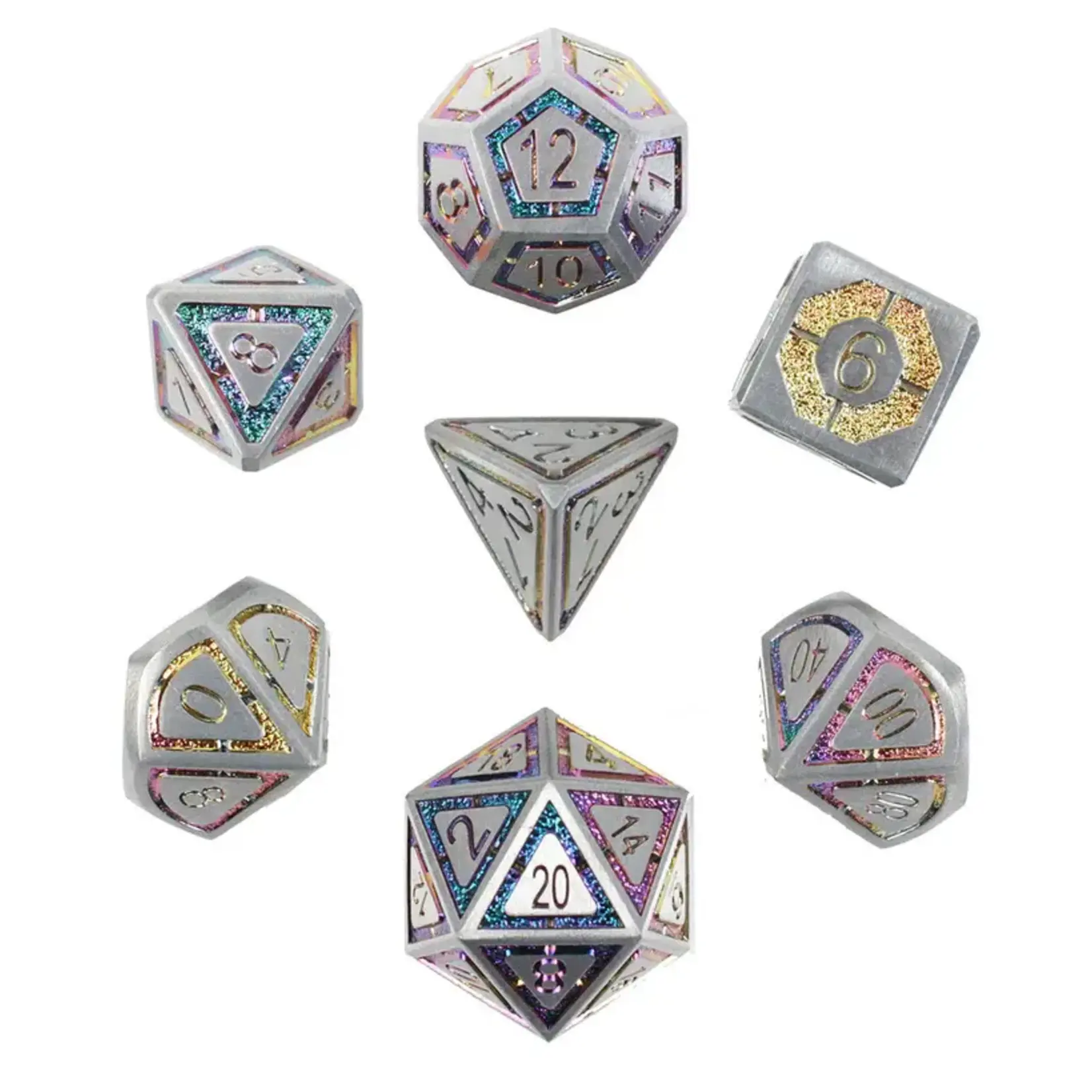 Forged Gaming Potent Portent 7-Piece Metal Dice Set