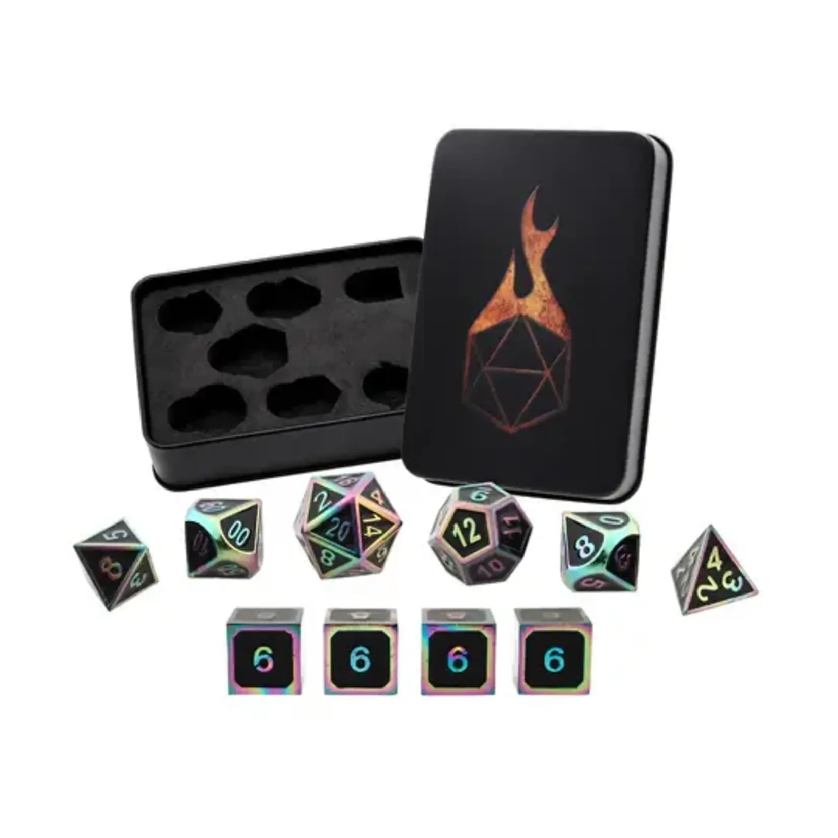 Forged Gaming Guardian  Spectrum Set of 10 Metal Dice