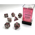 Chessex Translucent: Poly Smoke/Red (7) Revised