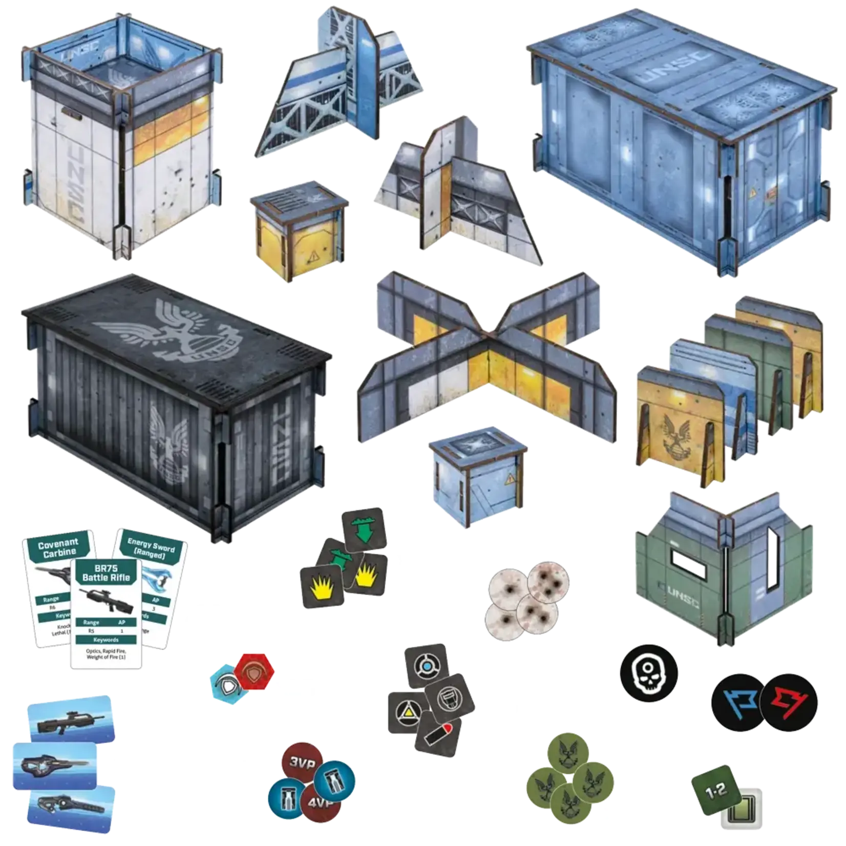 Mantic Entertainment Halo Flashpoint UNSC Base Terrain Set