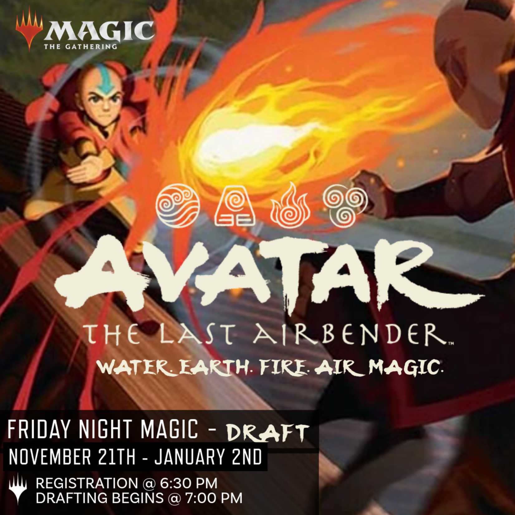 WOTC MTG MTG Avatar The Last Airbender FNM Draft