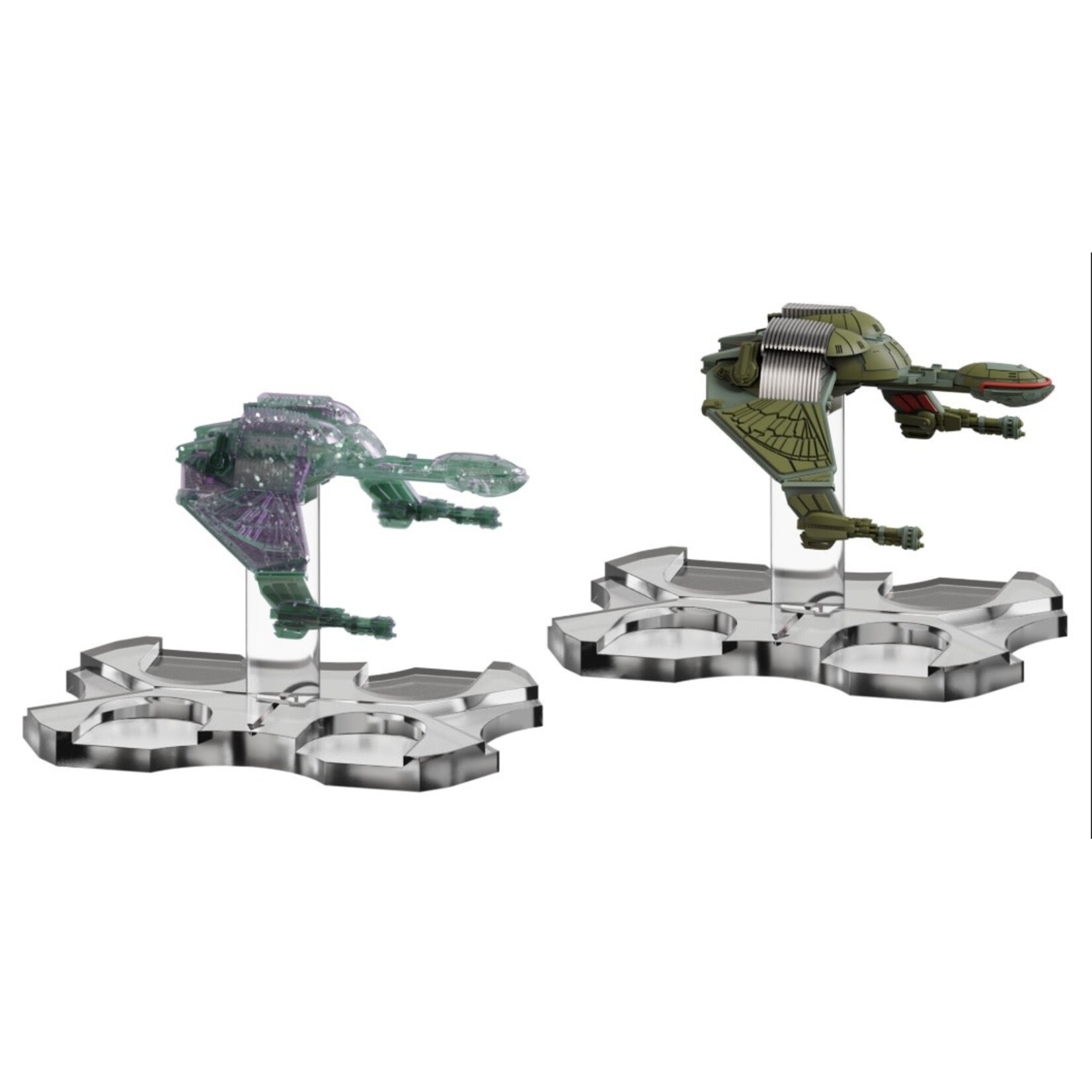 WIZKIDS/NECA Star Trek Ship Pack: Bird-of-Prey - Cloaked and Uncloaked