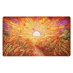 Arcane Fortress Playmat Stained Glass Golden Plains