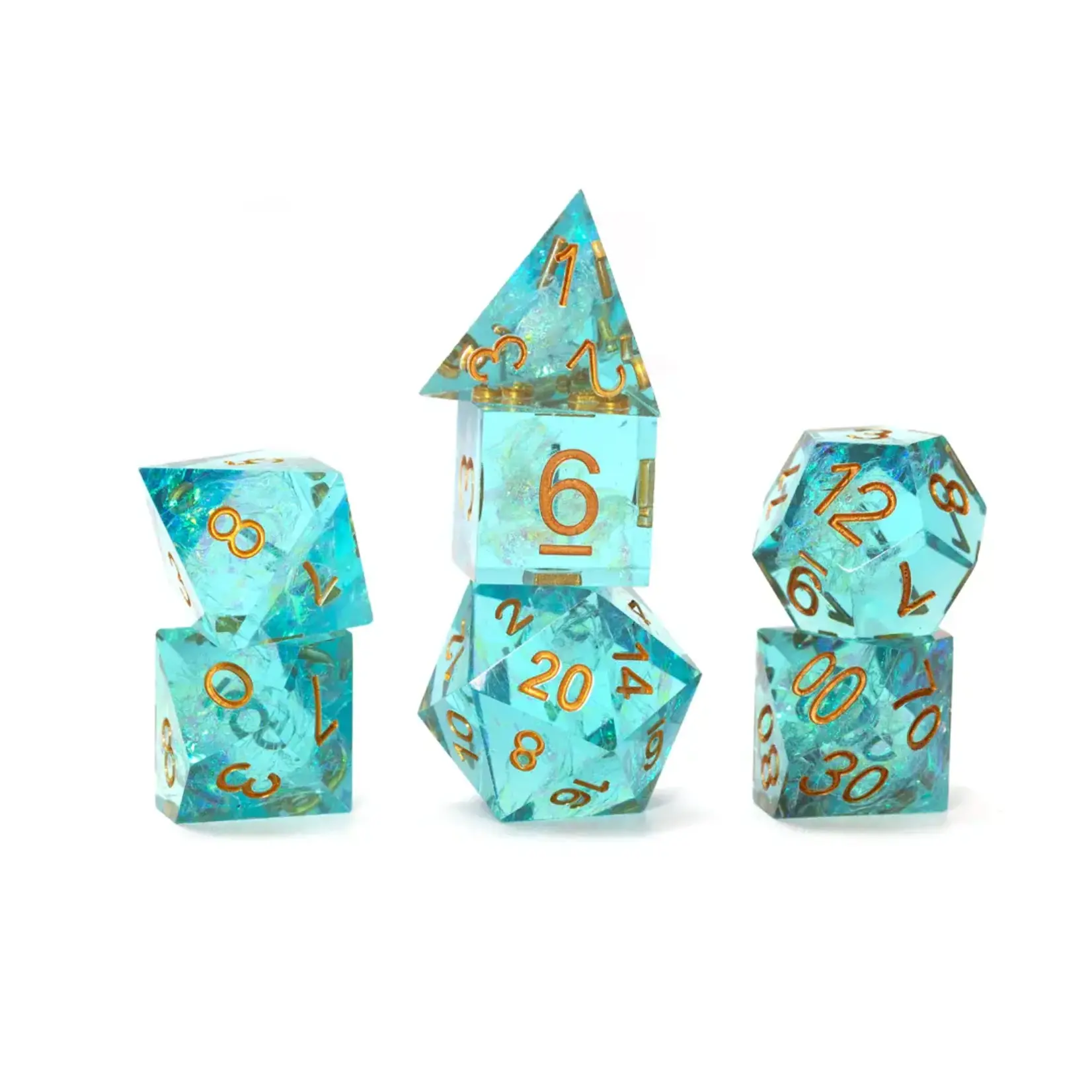 Sirius Dice Sharp Aqua Fairy Dice Set