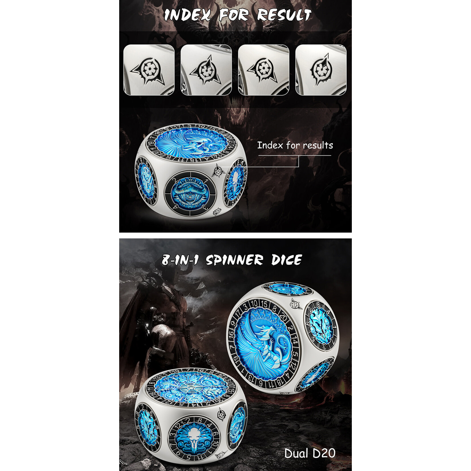 Octagon Spinner Dice