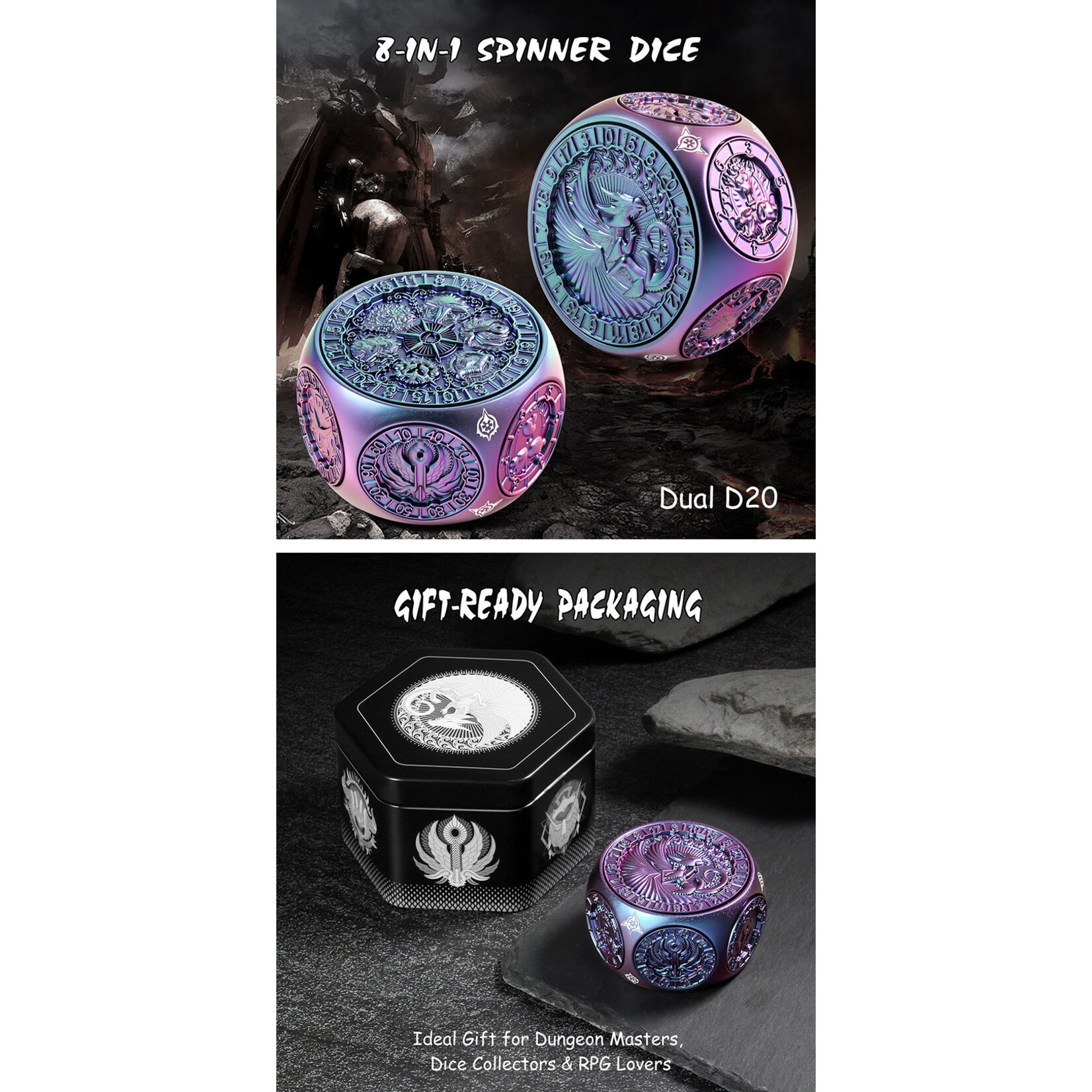 Octagon Spinner Dice