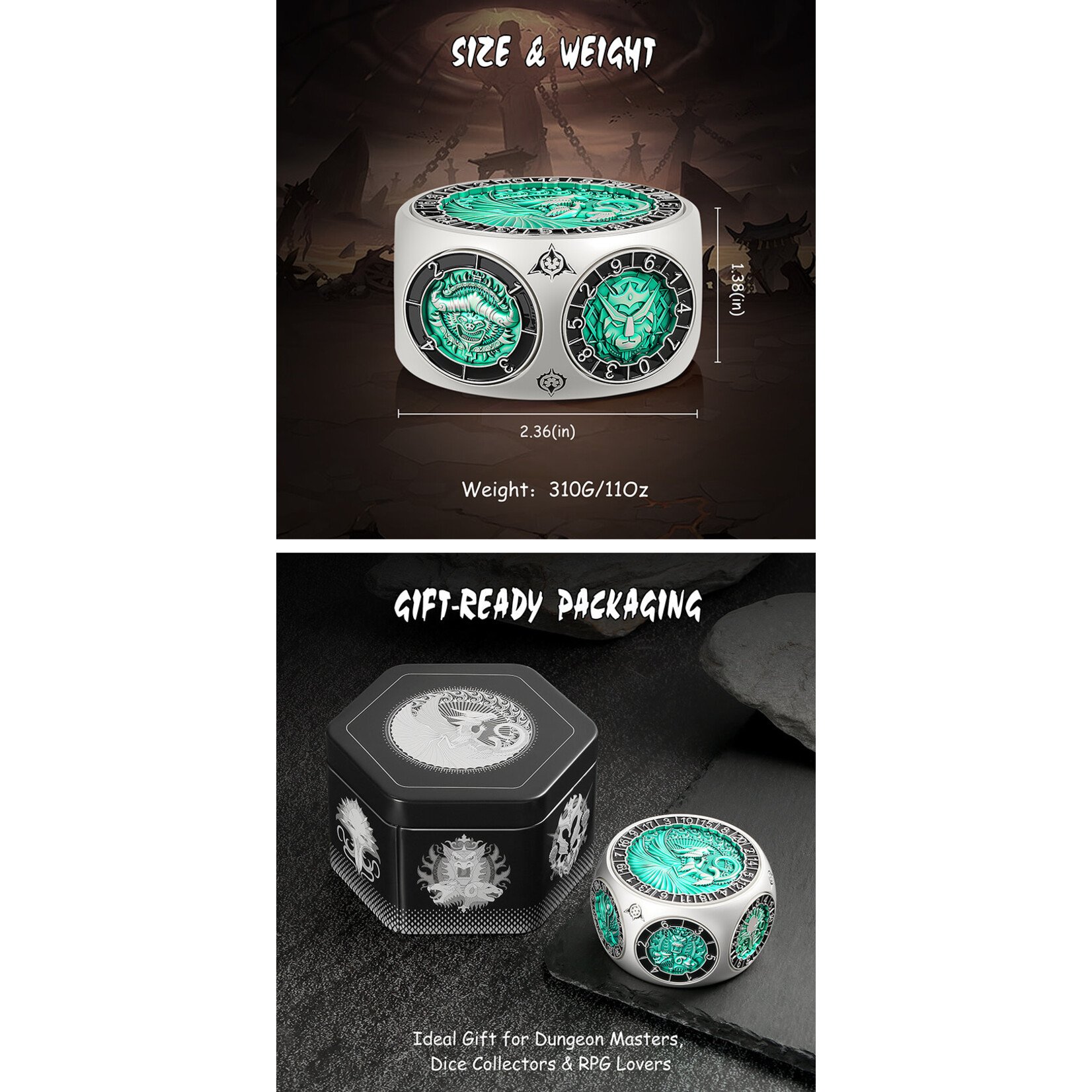 Octagon Spinner Dice