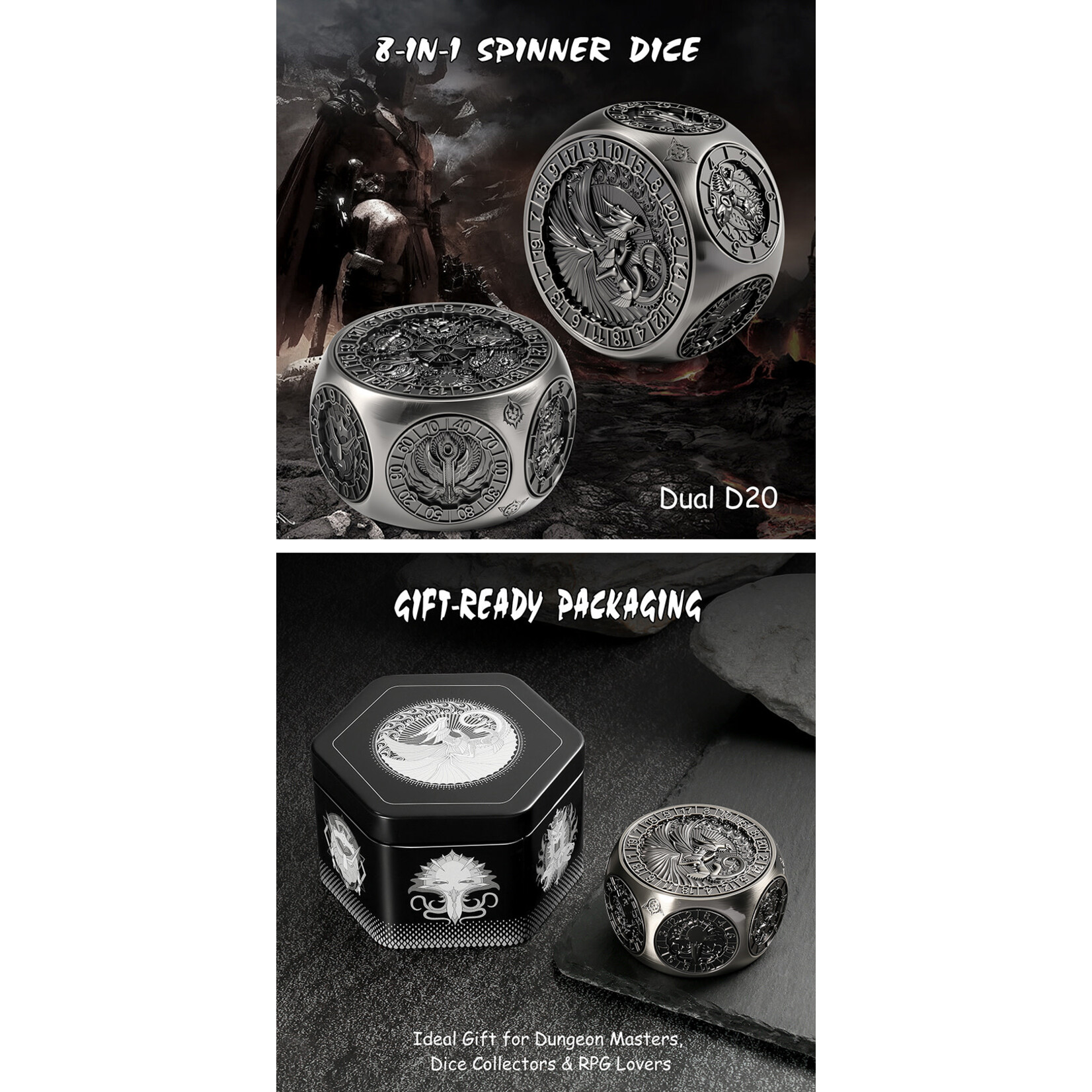 Octagon Spinner Dice