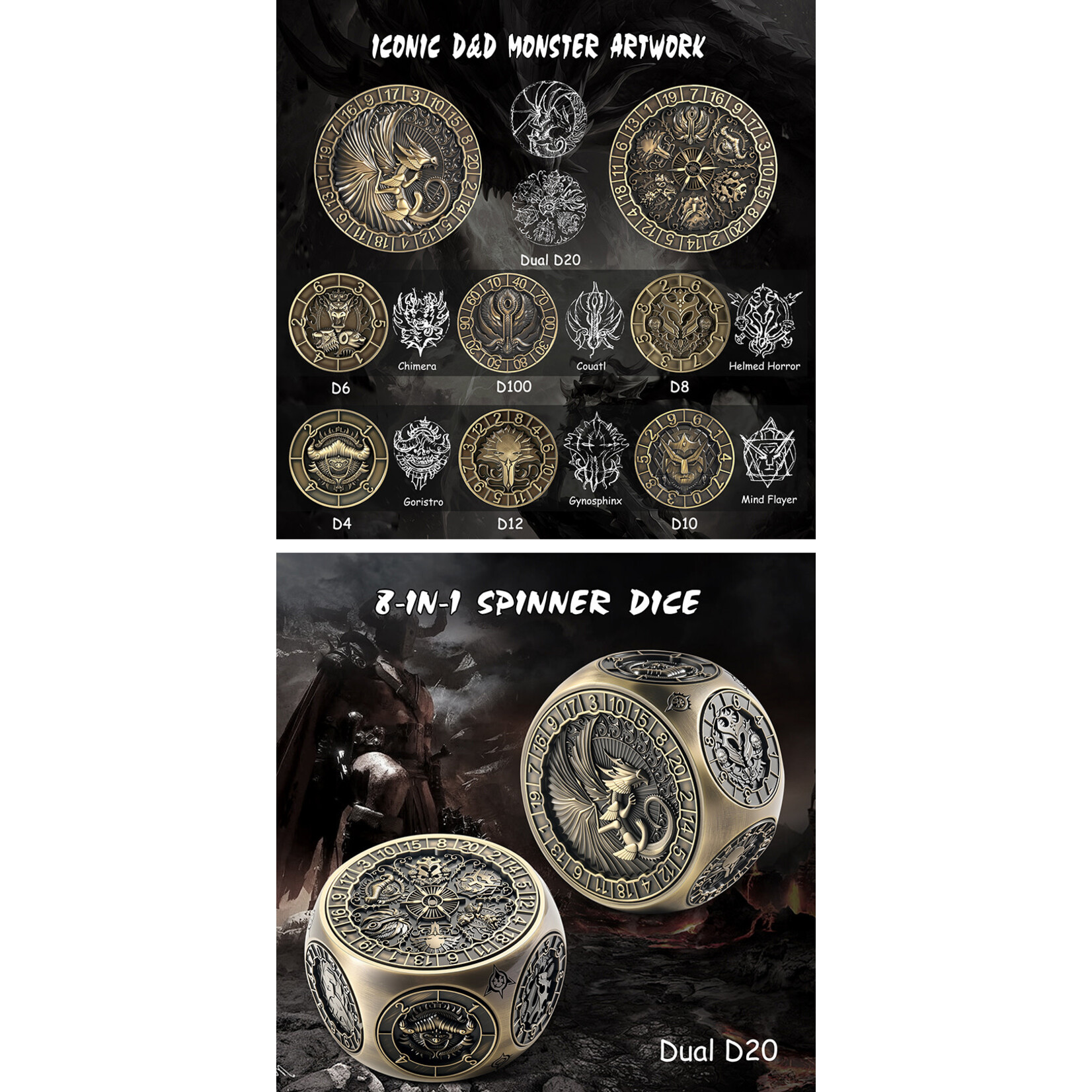 Octagon Spinner Dice