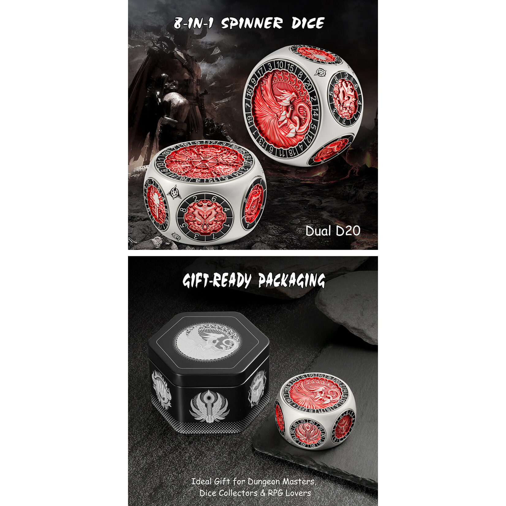 Octagon Spinner Dice