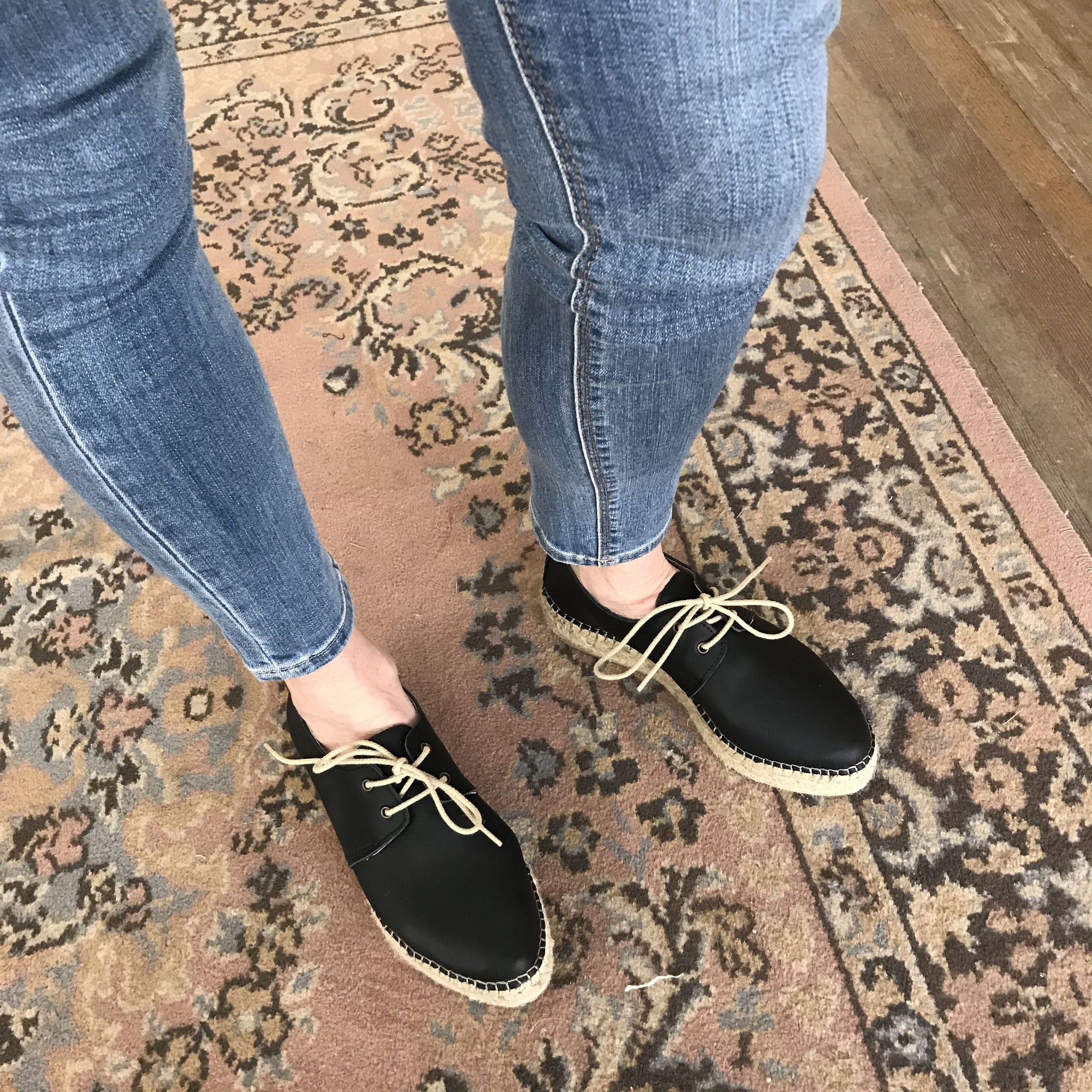 black espadrille sneakers