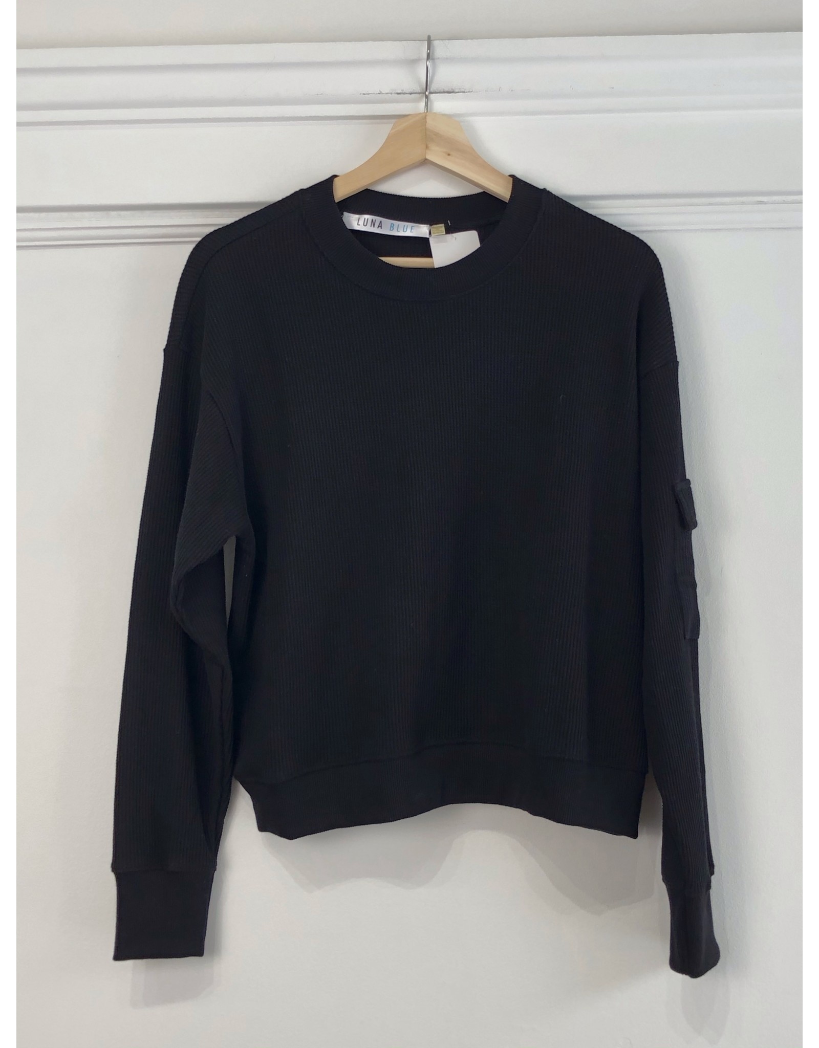 RD Style RD Style - Daphne waffle knit pullover (black)