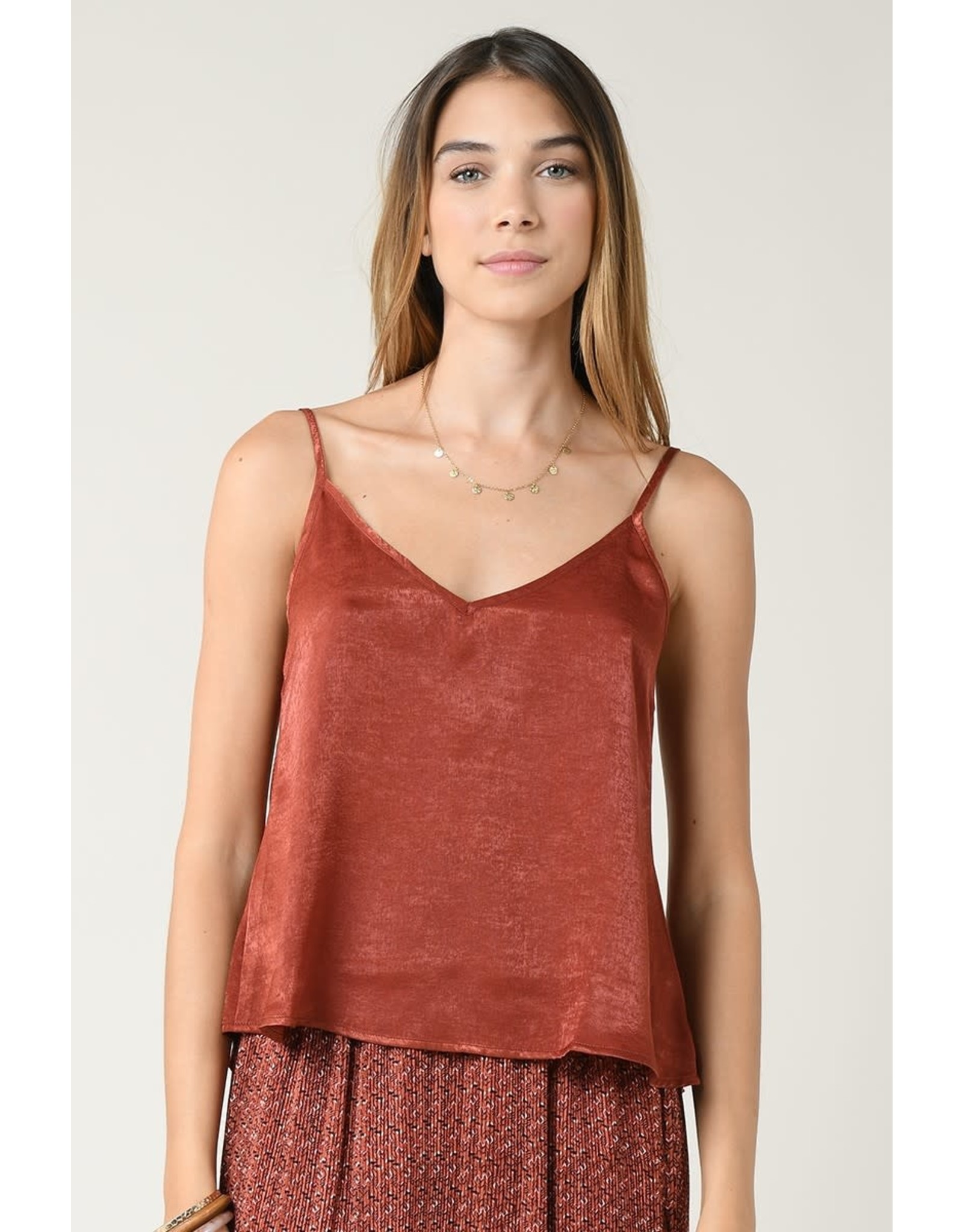 Molly Bracken Molly Bracken - V neck camisole (brick red)