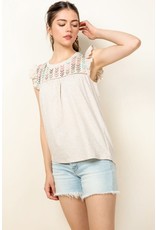 THML Harmony - Embroidered knit top