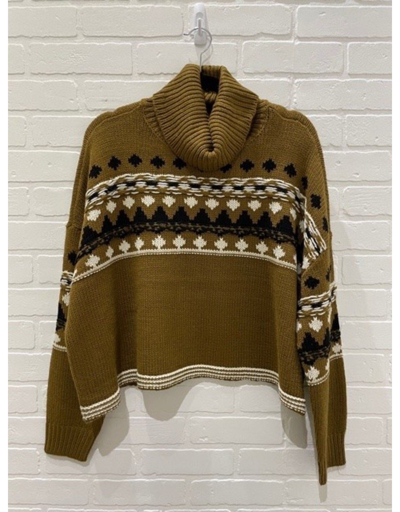 RD Style RD Style - Olive knit sweater (dark pecan)