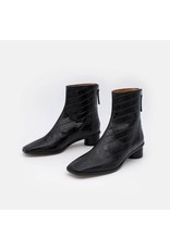 Angel Alarcon Angel Alarcon - Uttara Women's low rounded heel ankle boots with zip (black)