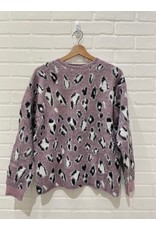 Papillon Papillon - Leopard eyelash sweater (rose)