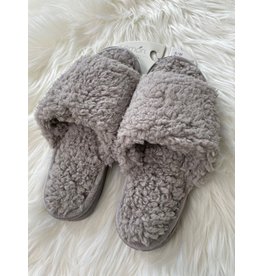 Lemon Lemon - Anywhere berber slide slippers (medium grey)