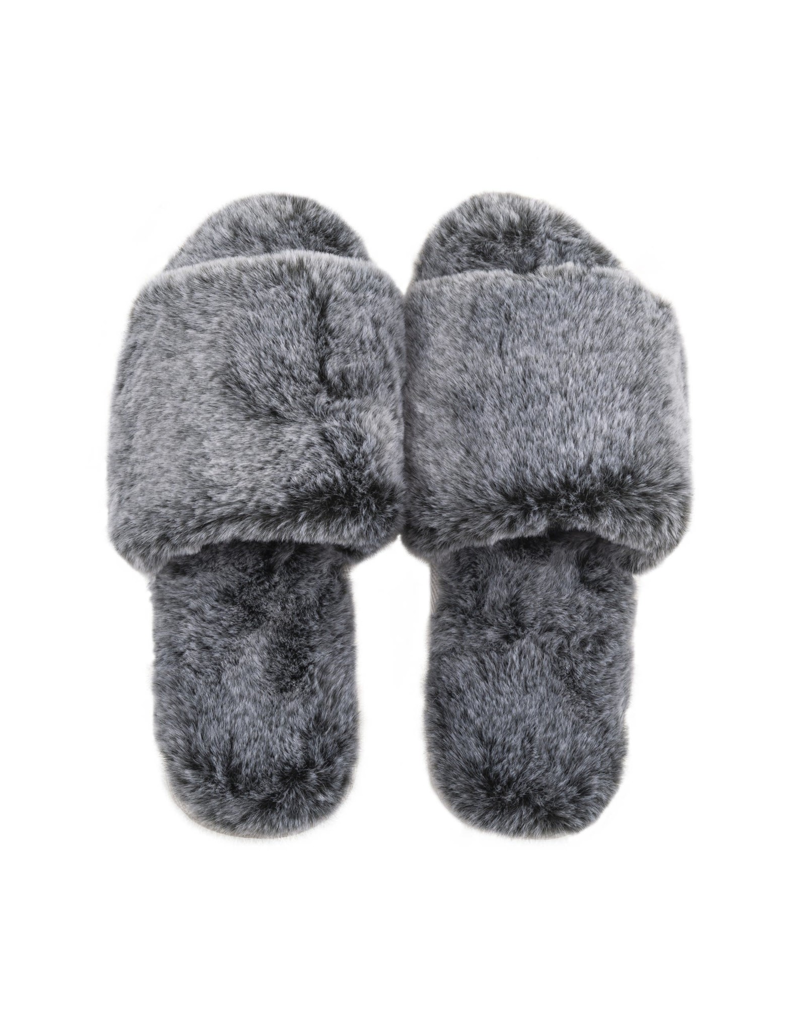 Lemon Lemon - Waterfront fur slide slipper (black)