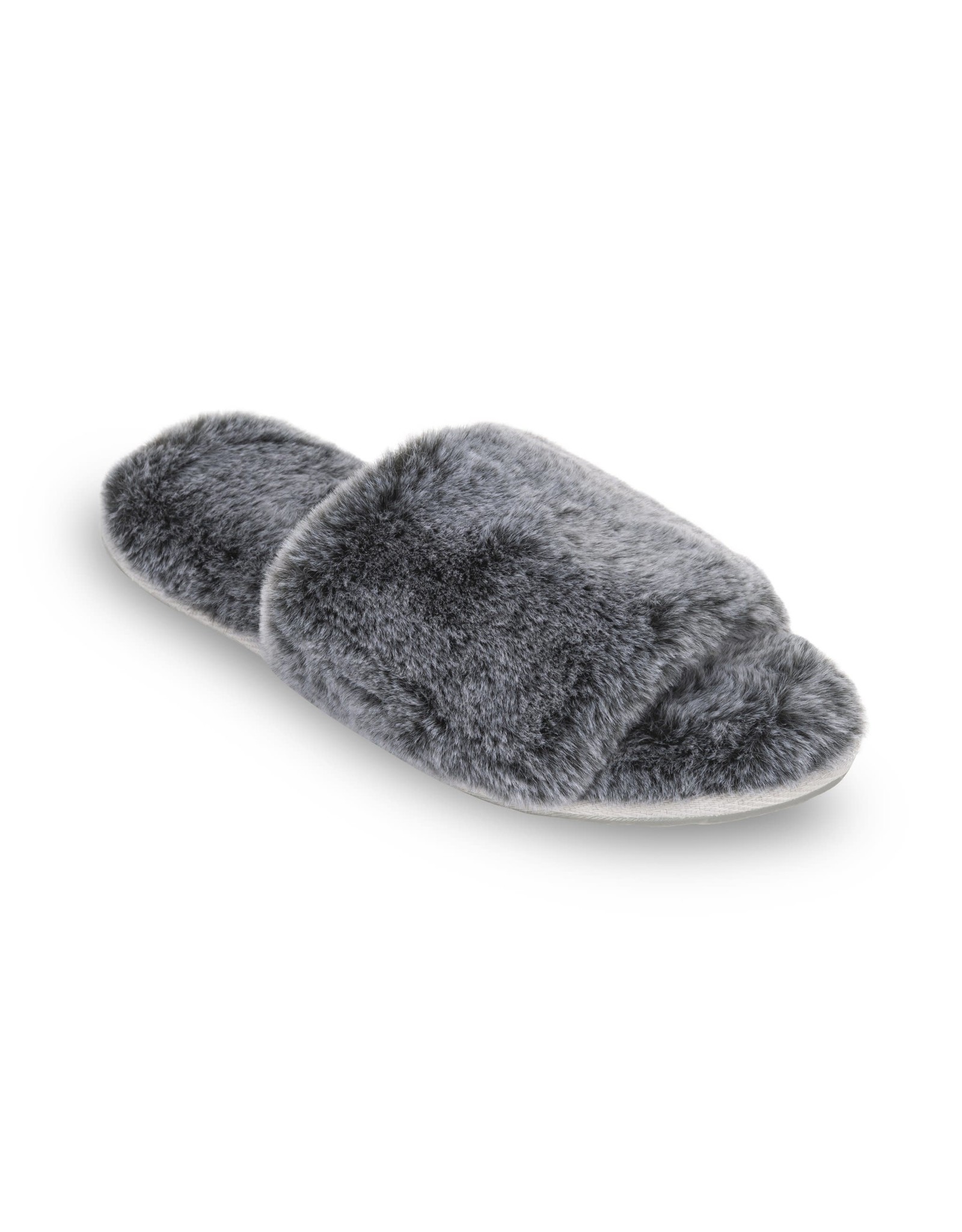 Lemon Lemon - Waterfront fur slide slipper (black)