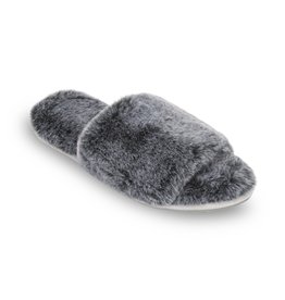 Lemon Lemon - Waterfront fur slide slipper (black)