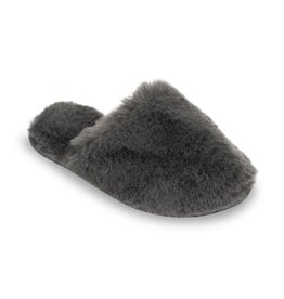 Lemon Lemon - Lux Faux Fur Slide Slipper (charcoal)