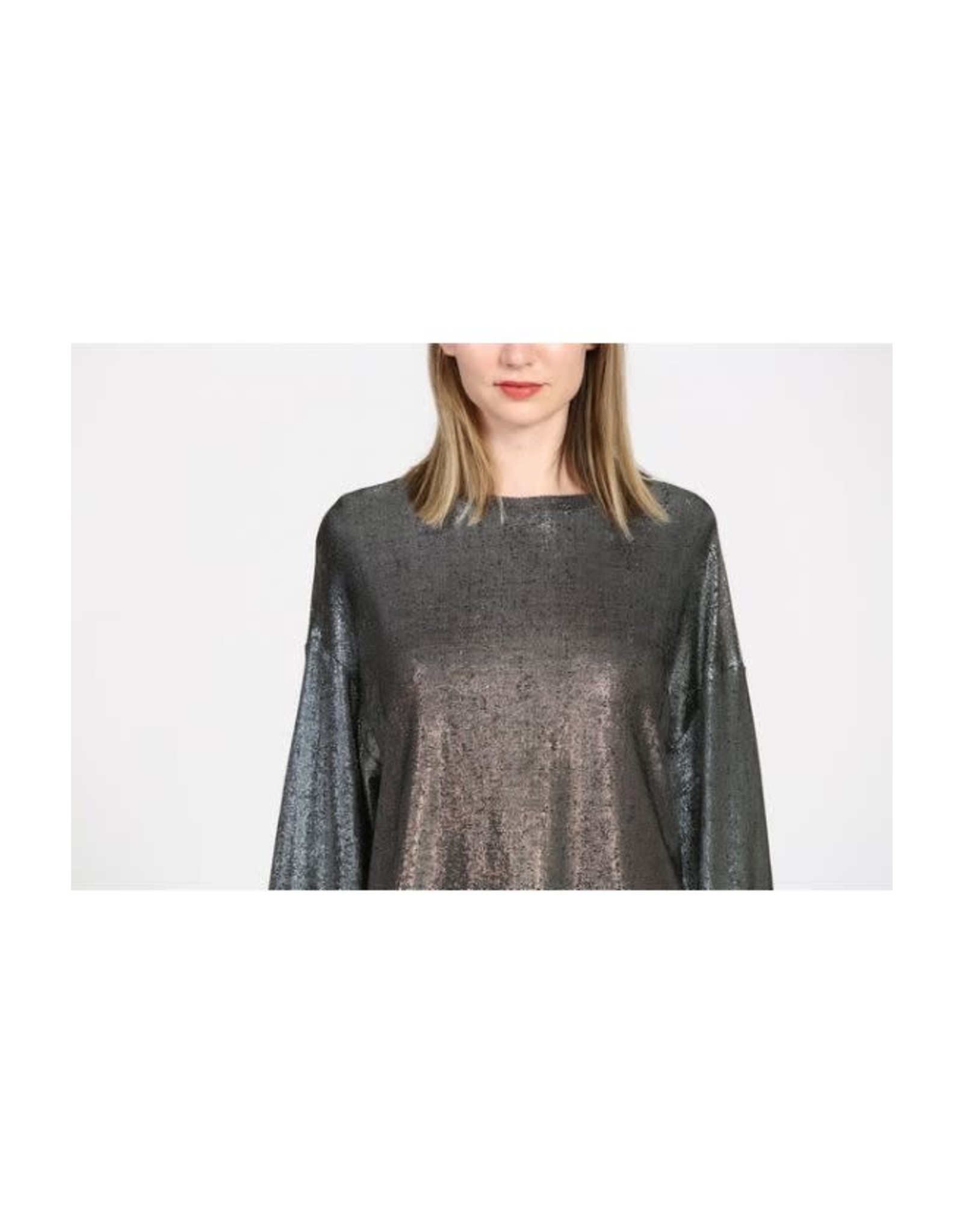 See U Soon See U Soon - Black shimmer top