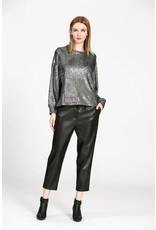 See U Soon See U Soon - Black shimmer top