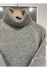 Papillon Papillon - Heathered knit cowl neck sweater (grey)