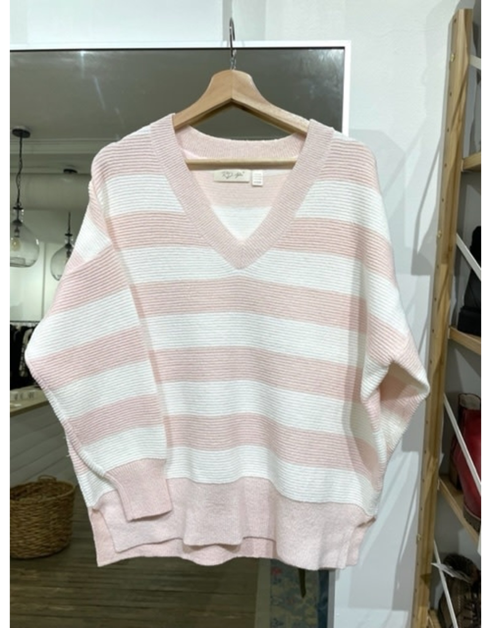 RD Style RD Style - Striped pullover (pink / white)