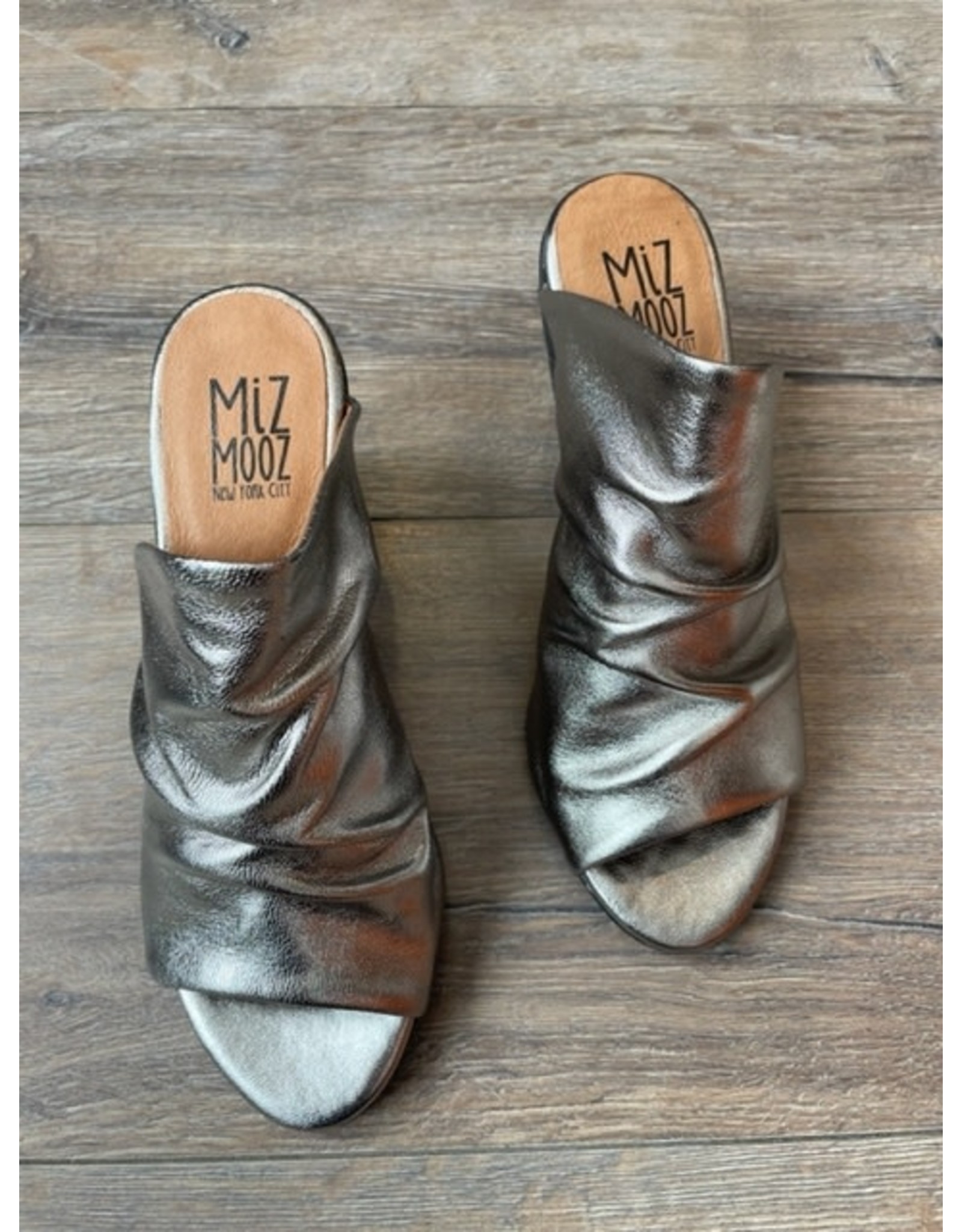 Miz Mooz Miz Mooz - Ainsley heeled mule (pewter)