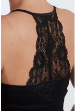 Culture Culture - Poppy lace singlet (black)