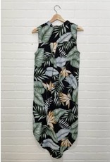 Papillon Papillon - Tropical textured sleeveless dress
